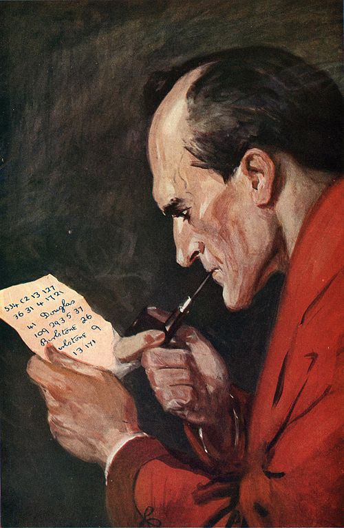 Sherlock Holmes thinking critically. The Strand Magazine via Toronto Reference Library and Wikimedia Commons.