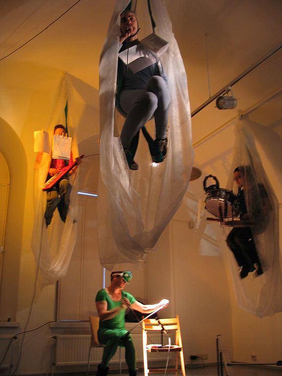 "Selfish Shellfish" at PixelACHE (2005) Finland via Anthere at Wikimedia Commons