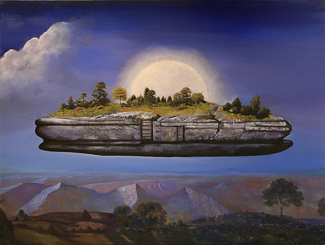 Utopien 04 (2007). Painting by Makis E. Warlamis.