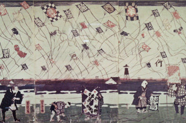 Allegory of inflation during the Bakumatsu era. Pre-1868 anonymous Japanese artist. Japan Currency Museum.