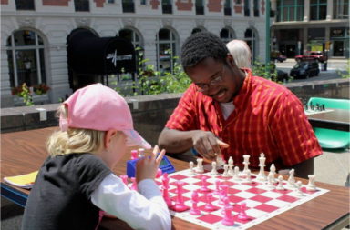 playing chess in Buffalo