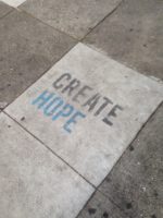 Create Hope on sidewalk