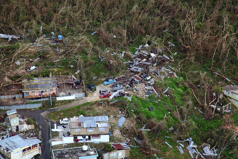 Hurricane Maria damage