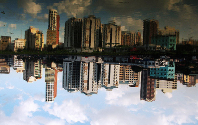 Reflected city