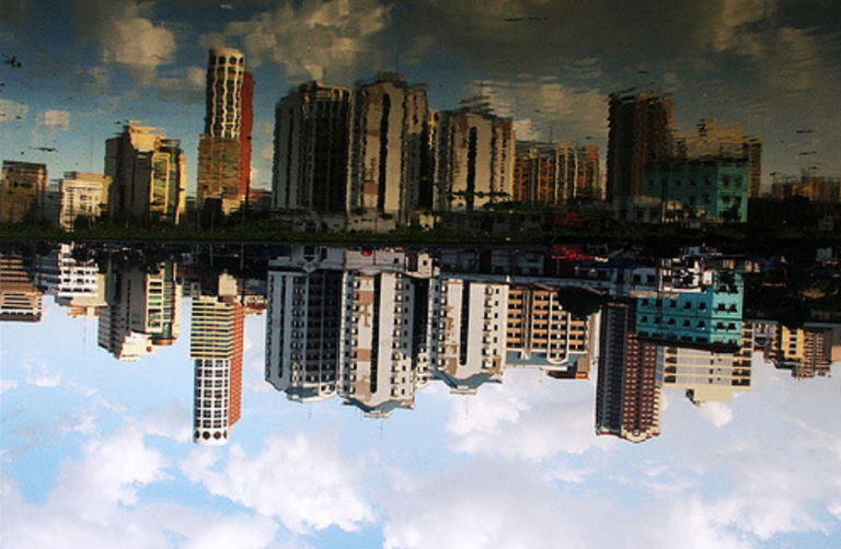 Reflected city