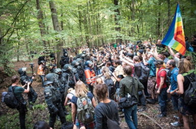 Hambach forest protest