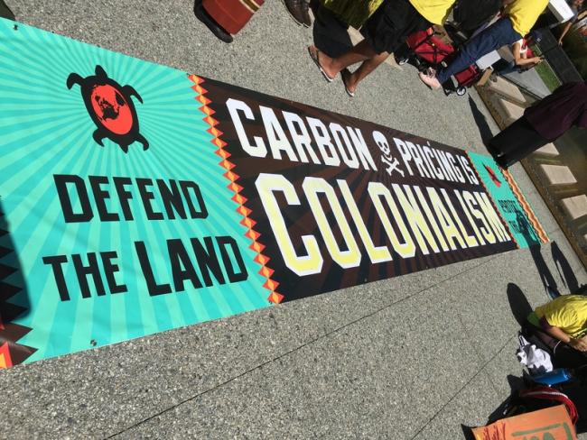 Carbon pricing protest