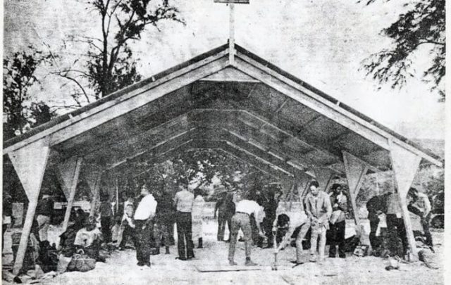Church being built on Culebra, Puerto Rico (1971)