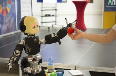 Robot reaching for an apple. n AI for Good Global Summit 2018 15-17 May 2018, Geneva .