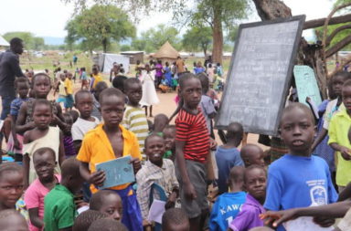 Refugee children in Uganda