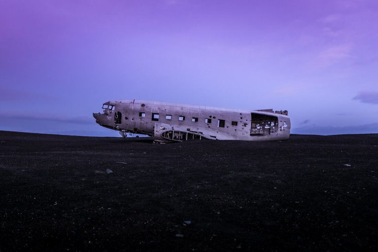rusting plane