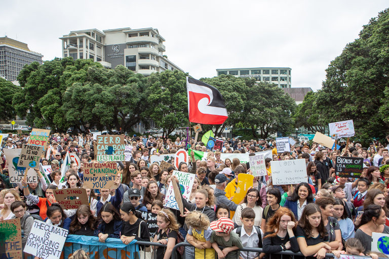 School climate strike in Wellington NZ