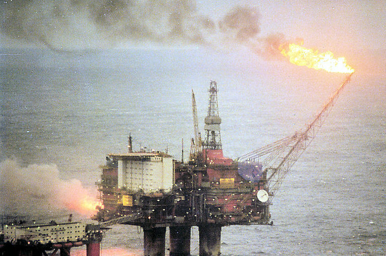 Norwegian oil rig