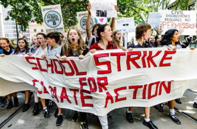 Climate strikers