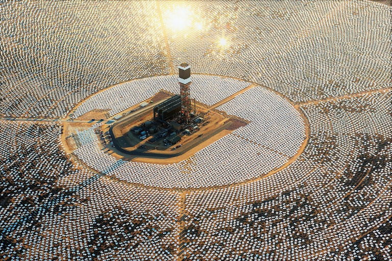 solar farm tower
