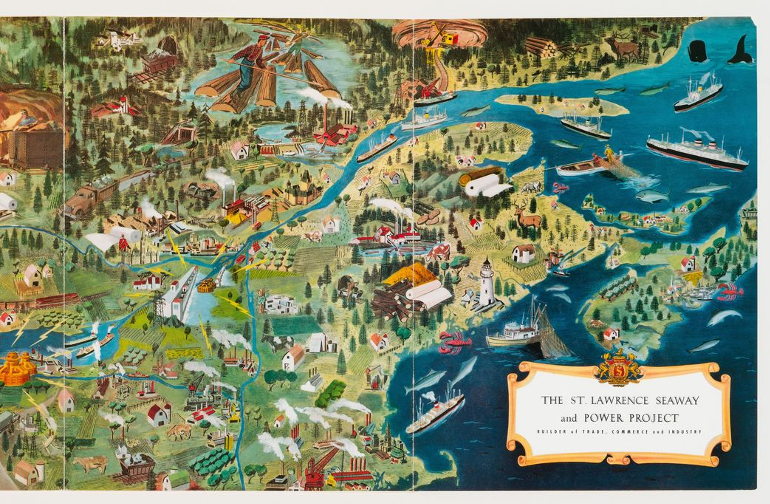 St. Lawrence Seaway map