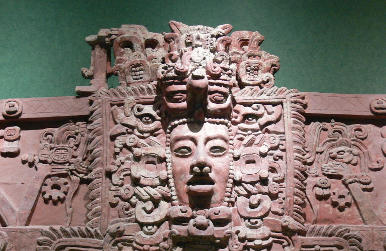 Maya stucco frieze