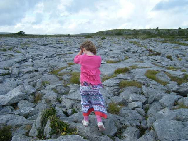 Brian Kaller's daughter several years ago on the Burren, County Clare.