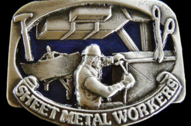 Sheet Metal workers belt buckle