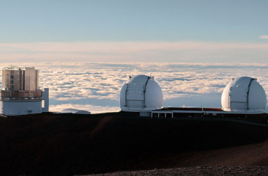 Subaru and Keck Telescopes. Mauna Kea Summit