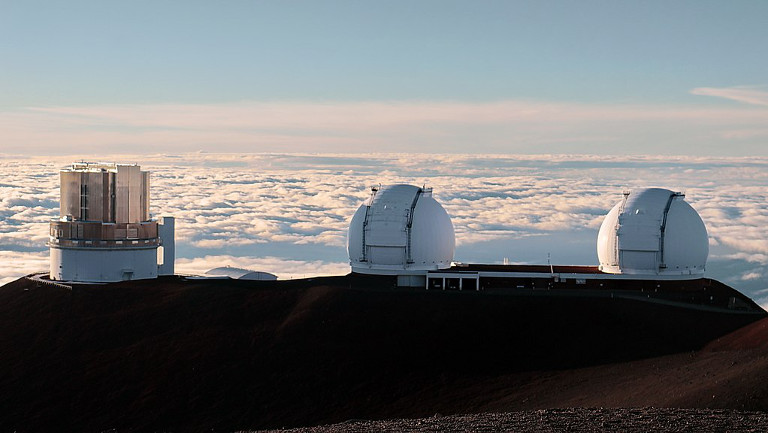 Subaru and Keck Telescopes. Mauna Kea Summit