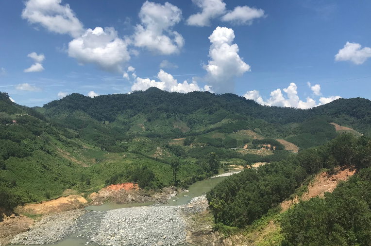 The downstream view from Dak Mi Hydropower Station, Vietnam – Photo taken by Joe Liesman while studying climate justice in Vietnam with SIT/IHP.