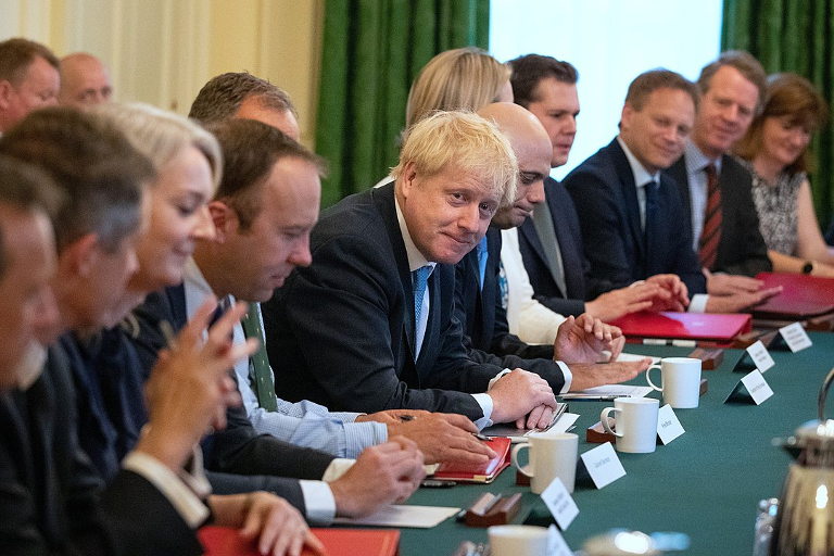 Boris Johnson and his Cabinet