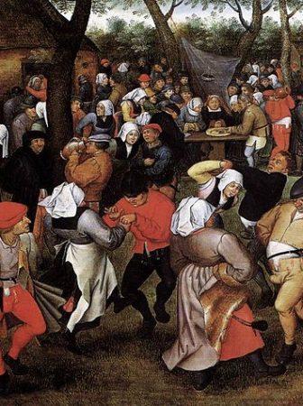 "Peasant Wedding Dance," painting by Peter Breugel