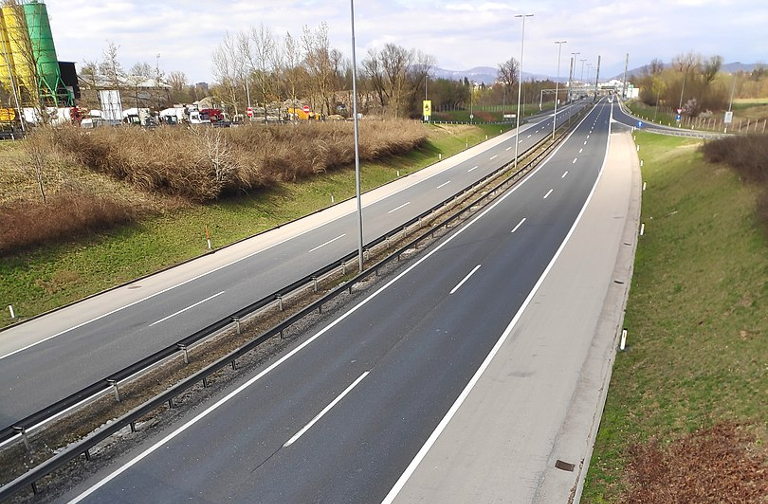 Empty motorway