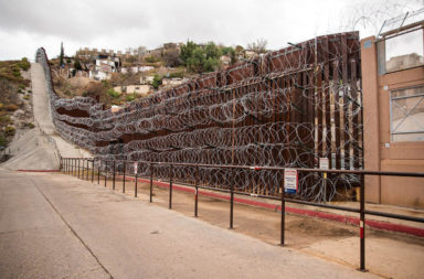 US border wall with Mexico
