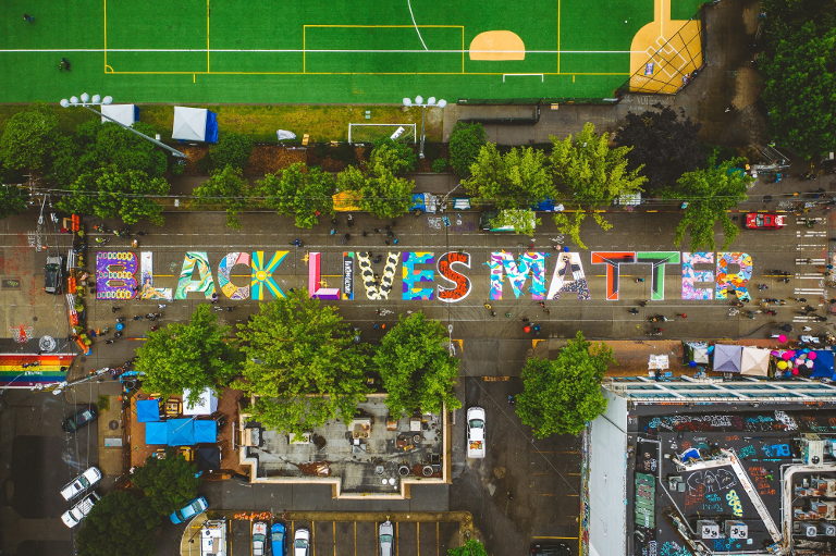 Black Lives Matter mural