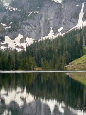 Marten Lake reflection, WA Cascades