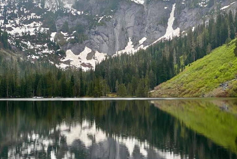 Marten Lake reflection, WA Cascades