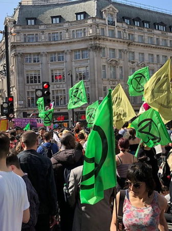 XR protest in London