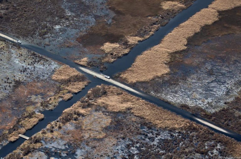 oil spills from Hurricane Laura