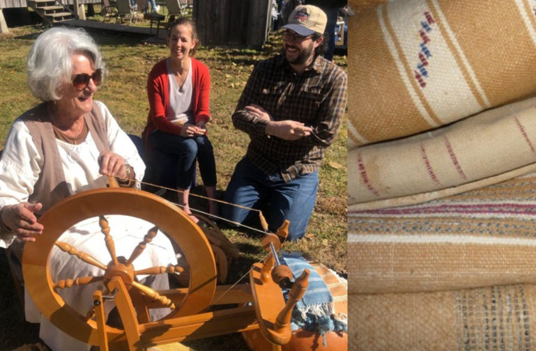 Acadian brown cotton blankets