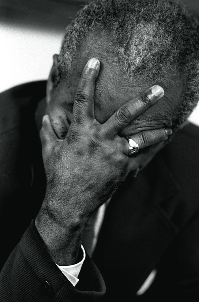 unemployed man crying