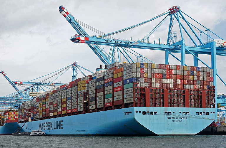 Maersk container ship