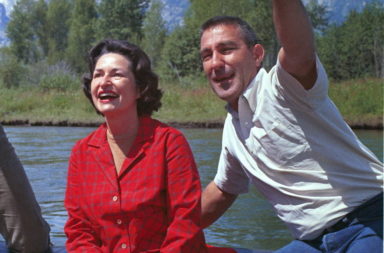 Stewart Udall with Lady Bird Johnson