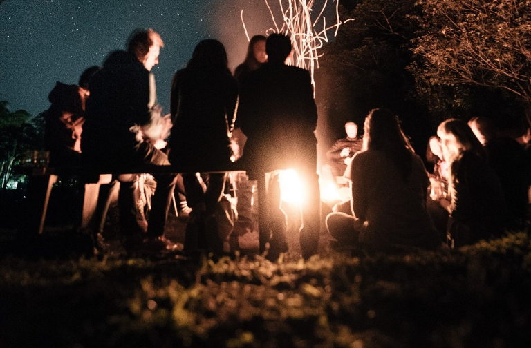 communal campfire
