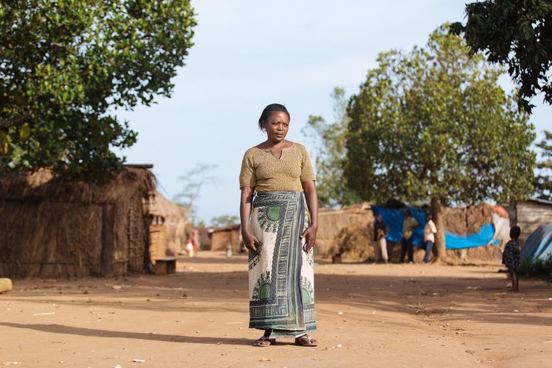 Displaced Ugandan woman