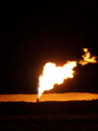 North Dakota gas flaring