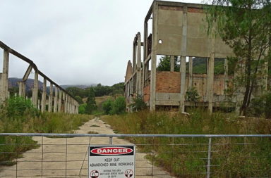 Abandoned shale oil mine