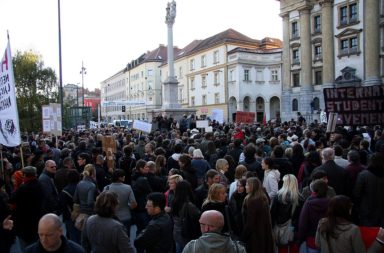 Occupy protest in Slovenia