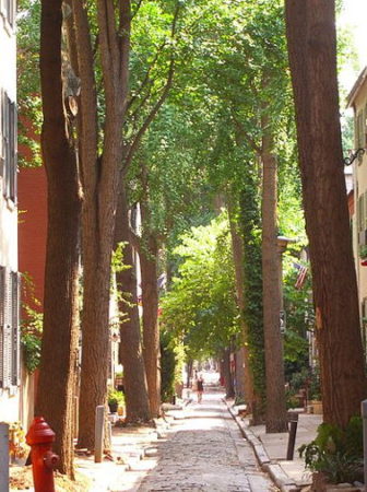 Minor street in Philadelphia