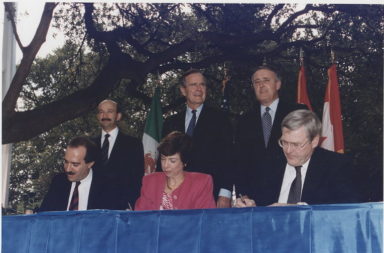 Signing of NAFTA