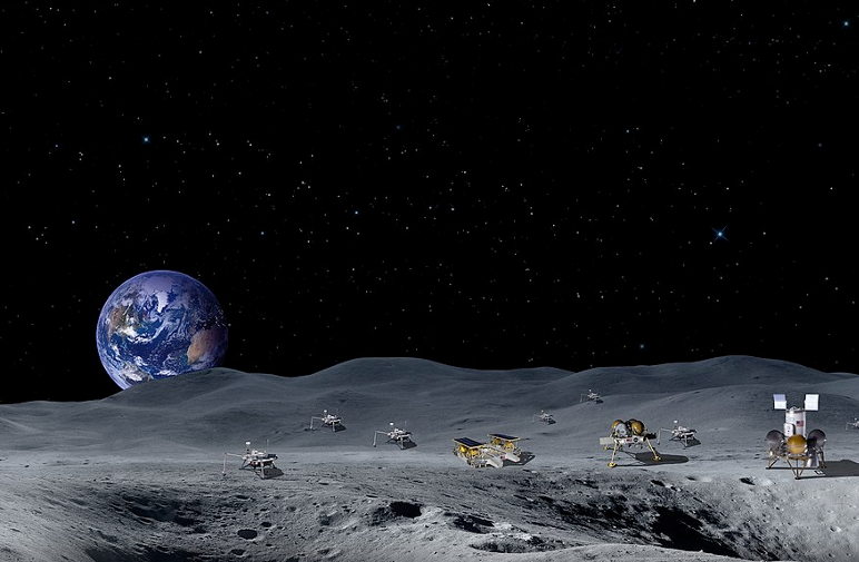 Moon Lunar Landing artwork