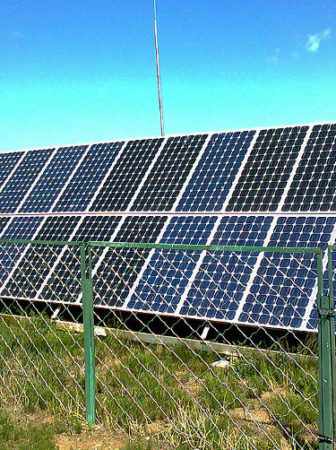 solar panels in Mongolia