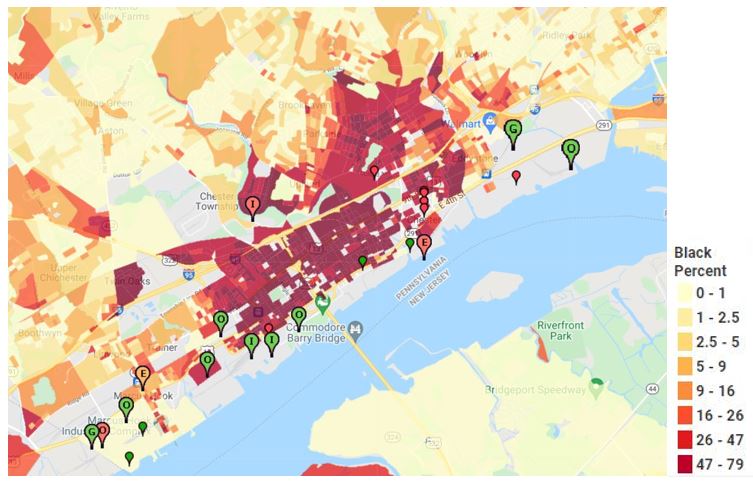 map of polluting industries