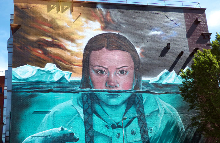Greta Thunberg mural in Bristol